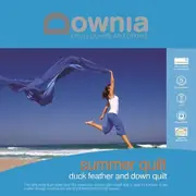 Downia Summer Lightweight Duck Feather and Down Quilt