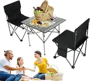 Camping Chairs | Camping Folding Camping Chair Set - Folding Oxford Camp Gear Waterproof Outdoor Furniture for Hiking, Picnic& Fishing