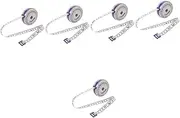 jojofuny 5pcs Retractable Body Tape Measure 2m Sewing Measuring Tape for Clothing Body Measurements Compact Portable Accurate