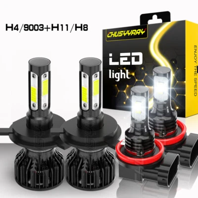 Para For Toyota Tundra 2014-2018 2019 2020 LED faro alto haz bajo+luz antiniebla