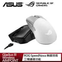 在飛比找momo購物網優惠-【ASUS 華碩】ROG Gladius III Wirel