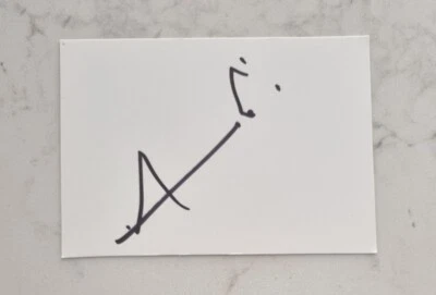 MOHAMMED SHAMI SIGNED IN PERSON NEAT INDEX CARD CRICKET ASHES Virat Kohli