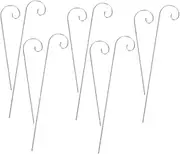 MOTHNUR 10pcs Metal Garden Hooks for Outdoor Plants Durable Plant Tag Holders Sturdy Clips for Markers Signs and Ornaments Your Garden