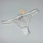 Agent Provocateur Seraphina White Thong AP4 Large NWT