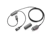 Hp Poly Y-Adapter Training Cable 4 Pin Qd With Mute And Quick Disconnect Clamp