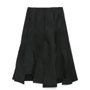 [COMME des GARCONS] Polyester Serge Full Skirt