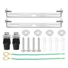 2set Ceiling Light Plate 120x20x16mm Lighting Fixture Mounting Bracket