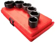 6pc SUNEX TOOLS 3/8" DRIVE IMPACT OIL & FUEL FILTER SOCKET SET 24-38MM #3671