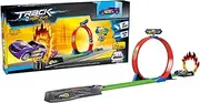 Race Car Track - Car Race Track Set,Safe Pull-Back Combination Vehicle Toy Easy to Build for Boys Girls Children Kid Teens