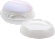 MERRYHAPY 2 Sets Powder Box Empty Powder Case Powder Puffs Container Makeup Powder Puff Face Powder Makeup Loose Storage Body Powder Container Cosmetic Makeup Containers Travel Container