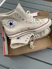 Converse Chuck 70 Hi Parchment Unisex Casual Trainers 162053C Men 8, Women 10
