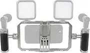 Universal Phone Cage, LOFISTERE Smartphone Video Rig Kit with Handels, Handheld Filmmaking Stabilizer for Vlogging and Videography Compatiable with Most iPhone Android Phones