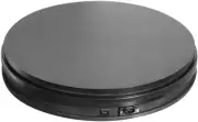 Electric Motorized Rotating Turntable Display Stand 14in 110Lb Max Loading Black