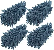 VERDANVERSE 4pcs Washable Chenille Duster Replacement Heads Durable Microfiber Refills for Efficient Car Home and Office Cleaning Soft and Gentle Surfaces