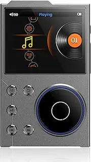 MP3 Player with Bluetooth 5.3 HiFi Sound, Portable Digital Music Player HiFi MP3 Player with 2.4 Inch HD Screen Brushed Metal Finish for Kids Adults