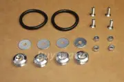 JDM SILVER ALUMINUM BUMPER QUICK RELEASE FASTENER KIT for Subaru Impreza WRX STI (for: Subaru)