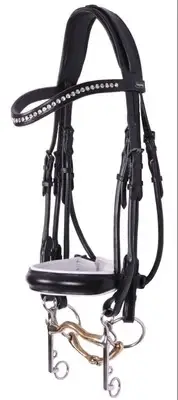 Kingsley Double Bridle Full With White Padding