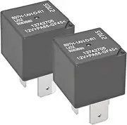 Relay 897H-1AH-D-R1 U02 13742705 (Pack of 2), 12V 4Pins Plug in High Power Mini Automotive Relay - 12VDC 70A 13306943