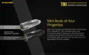 NITECORE TIKI 300 Lumen UV/high CRI LED Keychain Rechargeable Flashlight