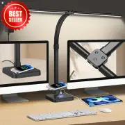 LED Architect Desk Lamp 79cm, 48W, Wireless Charger, USB Port, 5 Colors, Flexibl