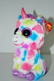 Ty Beanie Boos Polka Dot Unicorn 6" Wishful Stuffed Animal Plush NWT