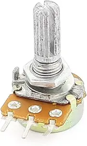 Aexit B10K (Potentiometer) 10K Ohm 3 Terminals Single Linear Rotation (82ry825qf649) Taper Potentiometer