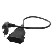 Europea 90 Degree Male Plug to Female Socket Power Extension Cable for PC Computer PDU 0.6m