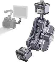 NEEWER Lightweight Magic Arm, Articulating Friction Arm with 1/4" Screws, Retractable Anti Twist Locating Pin & 360° Ball Head for Camera Field Monitor, Compatible with SmallRig Cage, UA070