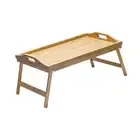 Foldable Bed Table Easy to Clean Breakfast Tray for Reading Eating Dormitory