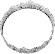 WOONEKY Men's Accessory Vintage Pearl Tiara Full Round Tiaras Birthday Crowns Baroque Crowns