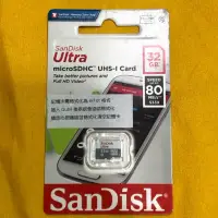 在飛比找蝦皮購物優惠-Sandisk Ultra microSDHC 32G 記憶