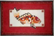 MZC Oriental Koi Fish HP Hand Painted Needlepoint Canvas