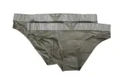 Pack of 2 EMPORIO ARMANI Bipack elastic women's panty briefs article 163334 1P22