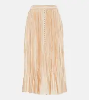 [Simkhai] Simkhai Pleated midi skirt UK 14 pink