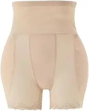 [OFFSUM] Women's Fake Butt Lifter - High Waist Fake Ass Sponge Padded Hip Enhancer Tummy Control Waist Trainer Butt Lifter Seamless Hourglass Lingerie