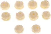 Generic 10 Pcs Lotus Flower Beaded Pendant Charms Spacer Beads DIY Tinker Set for