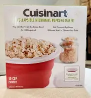 NEW Cuisinart Collapsible Microwave Popcorn Maker CTG-00-MPM 10-Cup Red
