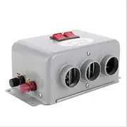 HRBTBGPULX Car Heater 12v24v Car Heater Truck High Power Car Heater Compact Car Heater Fast Heating Heating Defrosting Winter Fast Heating AC resistance(24v grey 800W)