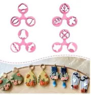 Keoker Polymer Clay Mini Fall Cutters Halloween Bats Ghost Leaf For Jewelry