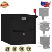 Secure & Stylish Locking Mailbox with Front and Rear Access - 12.5" W