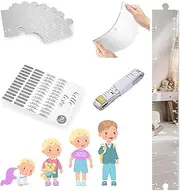 Growth Chart Mirror, Growth Chart Mirror for Wall 2025 New Puzzle Mirror Growth Chart, 70-180cm Height Chart for Kids, Children's Growth Chart for Wall Mirror, Foldable Height Measuring Mirror for 15+