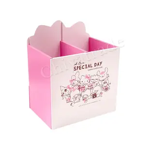 【Hello Kitty】凱蒂貓 造型分格收納 單抽屜盒 置物盒 筆桶 桌上 文具收納(正版授權台灣製)