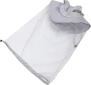 BESPORTBLE Portable Mosquito Head Net Hat for Fishing Hiking Camping Breathable Accessory with UV Protection and Insect Defense Stylish Outdoor Sun Protection Gear Light Grey