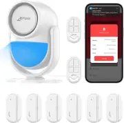 Wifi Home Alarm System with PIR Motion Sensor, Indoor DIY Smart Door/Windo