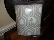 New Target Home Gray White Geometric King Duvet Cover Set 3pc