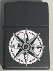 ZIPPO 1997 MARLBORO COMPASS BLACK MATTE LIGHTER SEALED IN BOX K747