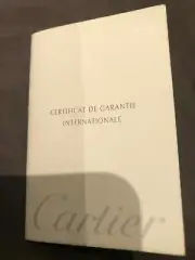 Authentic Cartier Blank Pen warranty Certificate