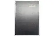 2025-2026 Financial Year Diary Cumberland Casebound A4 Day to Page Black 41CFY2526