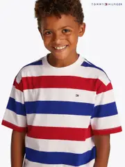 Tommy Hilfiger Blue Essential Archive Fit 100% Cotton T-Shirt (F55308) | $42 - $51