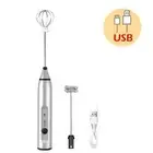 Coffee Milk Frother 3-Speeds Egg Beater Drink Whisk Mixer Heads Eggbeater